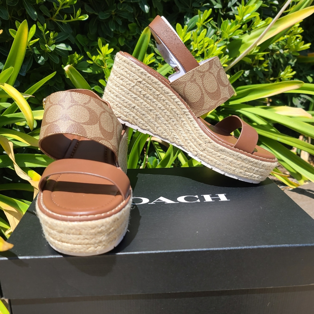 COACH Canvas Kami Wedge/saddle - Picture 3 of 7